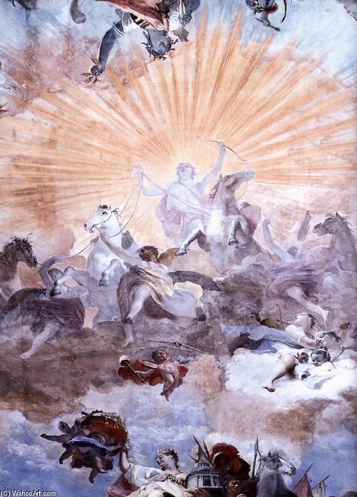 WikiOO.org - Enciklopedija dailės - Tapyba, meno kuriniai Giovanni Battista Crosato - Apollo's Carriage