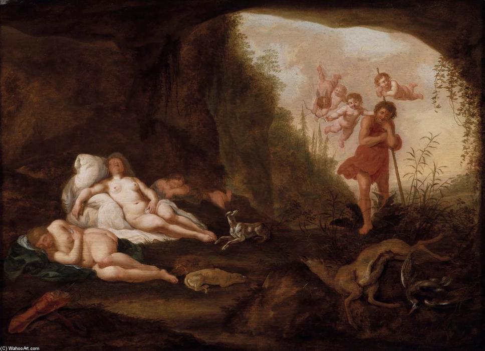 Wikioo.org – L'Encyclopédie des Beaux Arts - Peinture, Oeuvre de Abraham Van Cuylenborch - Diane et ses nymphes
