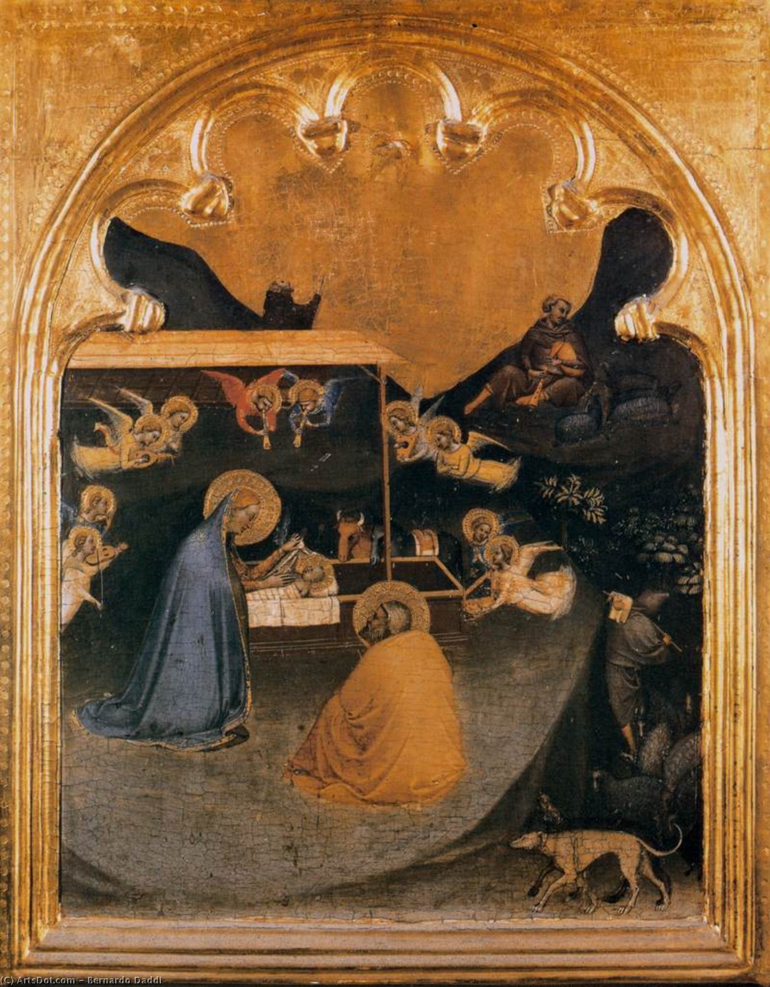 WikiOO.org - Encyclopedia of Fine Arts - Lukisan, Artwork Bernardo Daddi - Polyptych of San Pancrazio: Predella panel