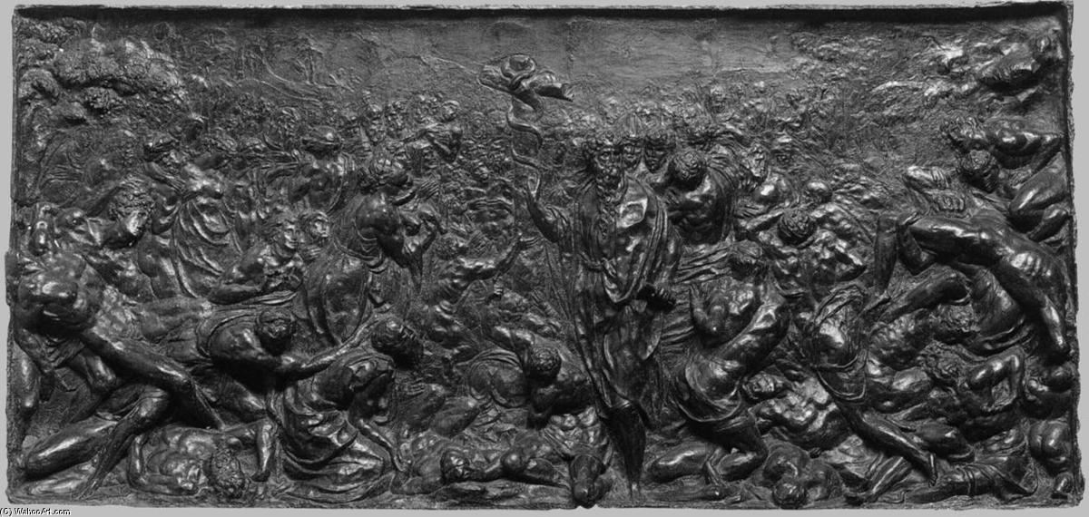 WikiOO.org - دایره المعارف هنرهای زیبا - نقاشی، آثار هنری Vincenzo Danti - Moses and the Brazen Serpent