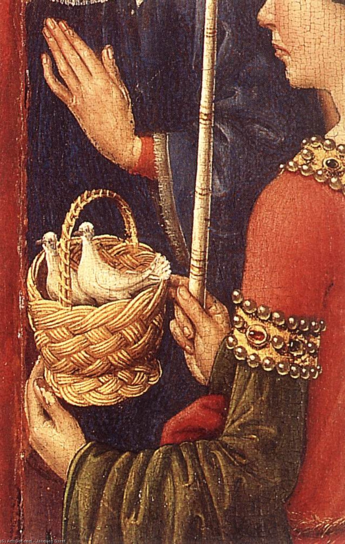 Wikioo.org - The Encyclopedia of Fine Arts - Painting, Artwork by Jacques Daret - Altarpiece of the Virgin (detail)