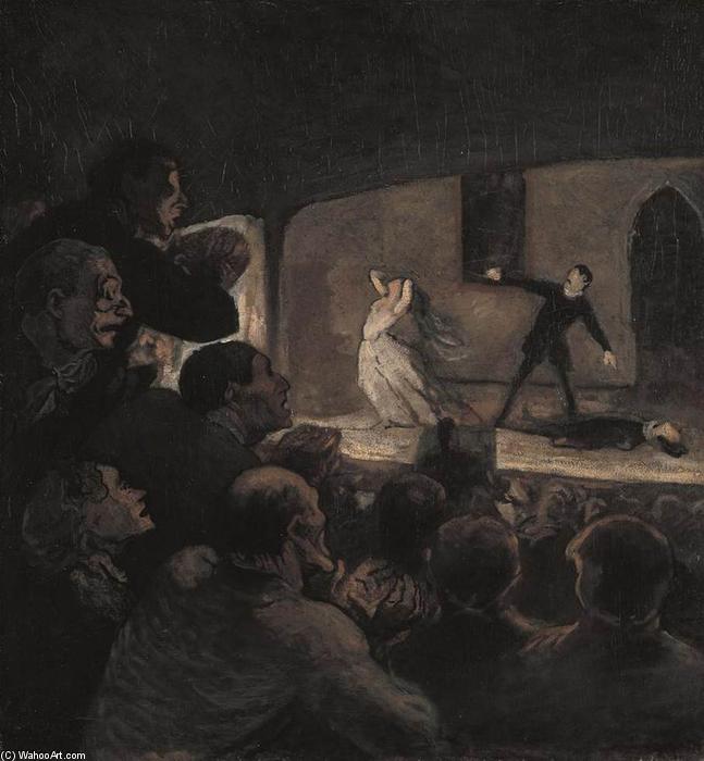 Wikioo.org – L'Encyclopédie des Beaux Arts - Peinture, Oeuvre de Honoré Daumier - Le drame