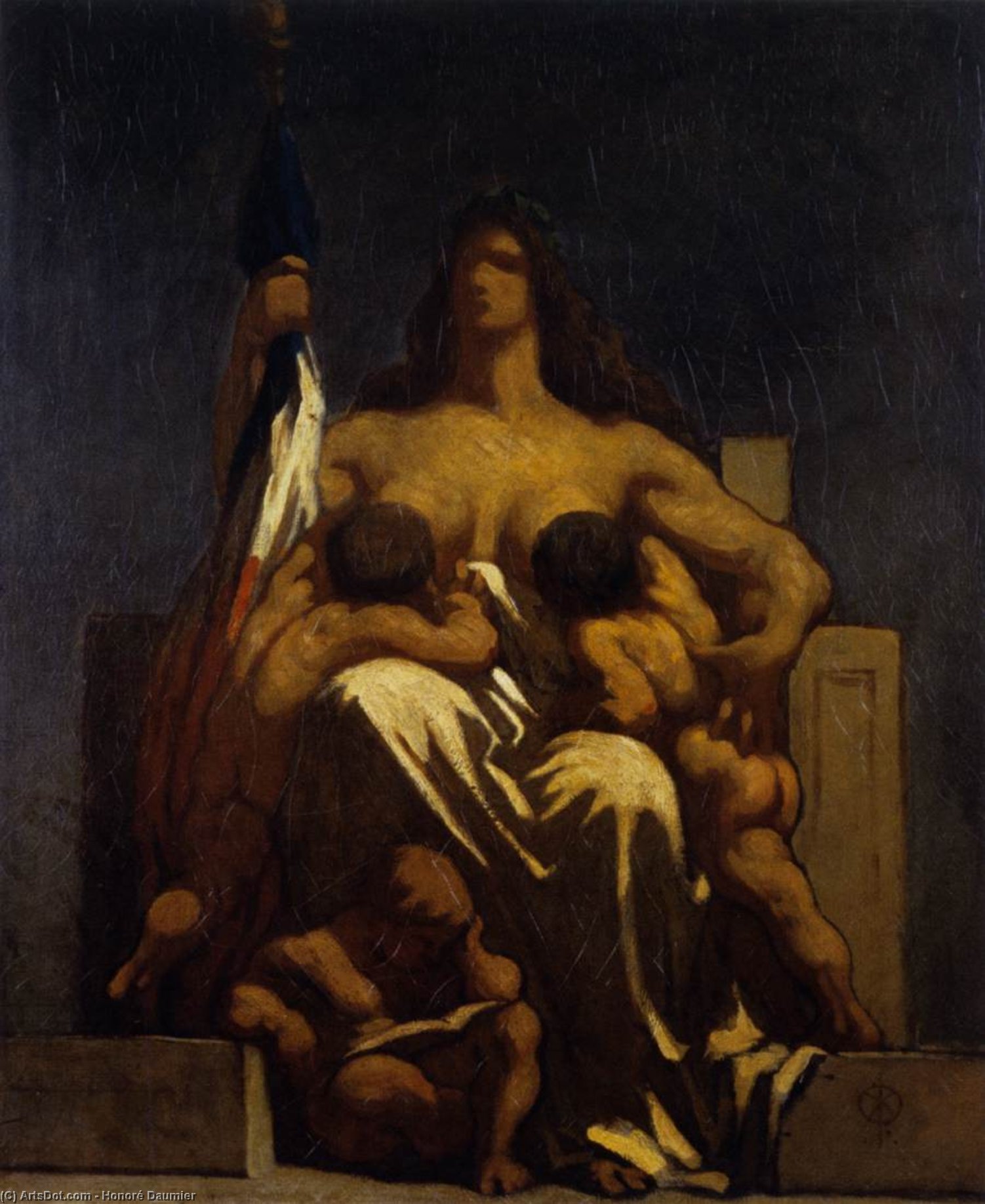 Wikioo.org - The Encyclopedia of Fine Arts - Painting, Artwork by Honoré Daumier - The Republic