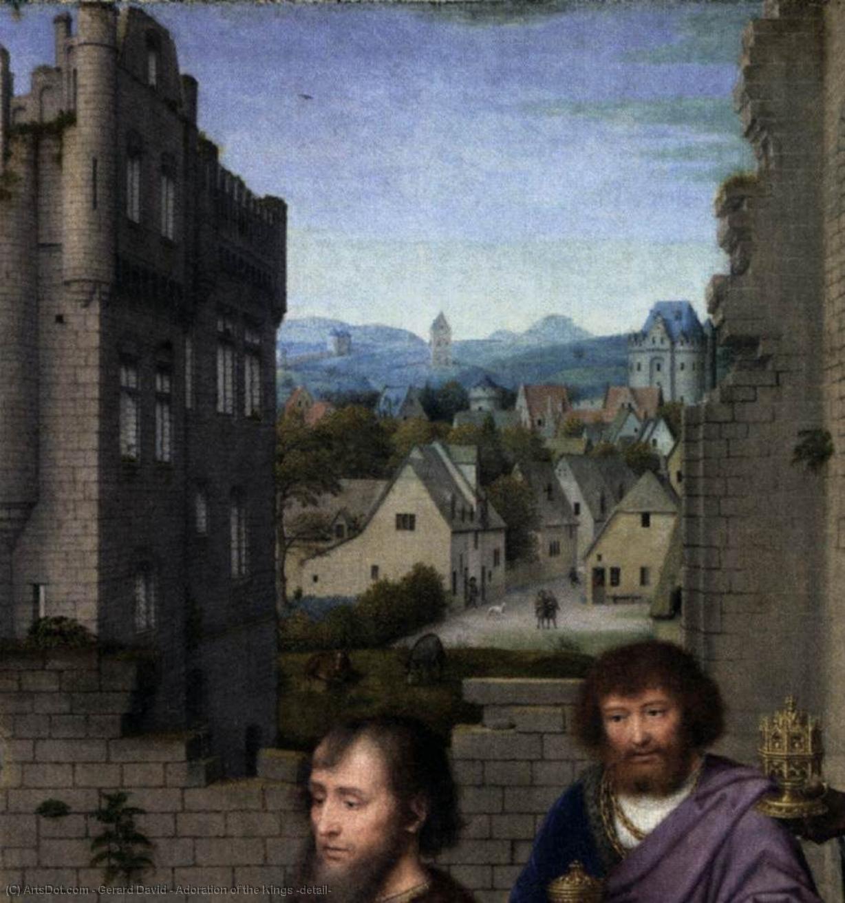 Wikioo.org - The Encyclopedia of Fine Arts - Painting, Artwork by Gerard David - Adoration of the Kings (detail)