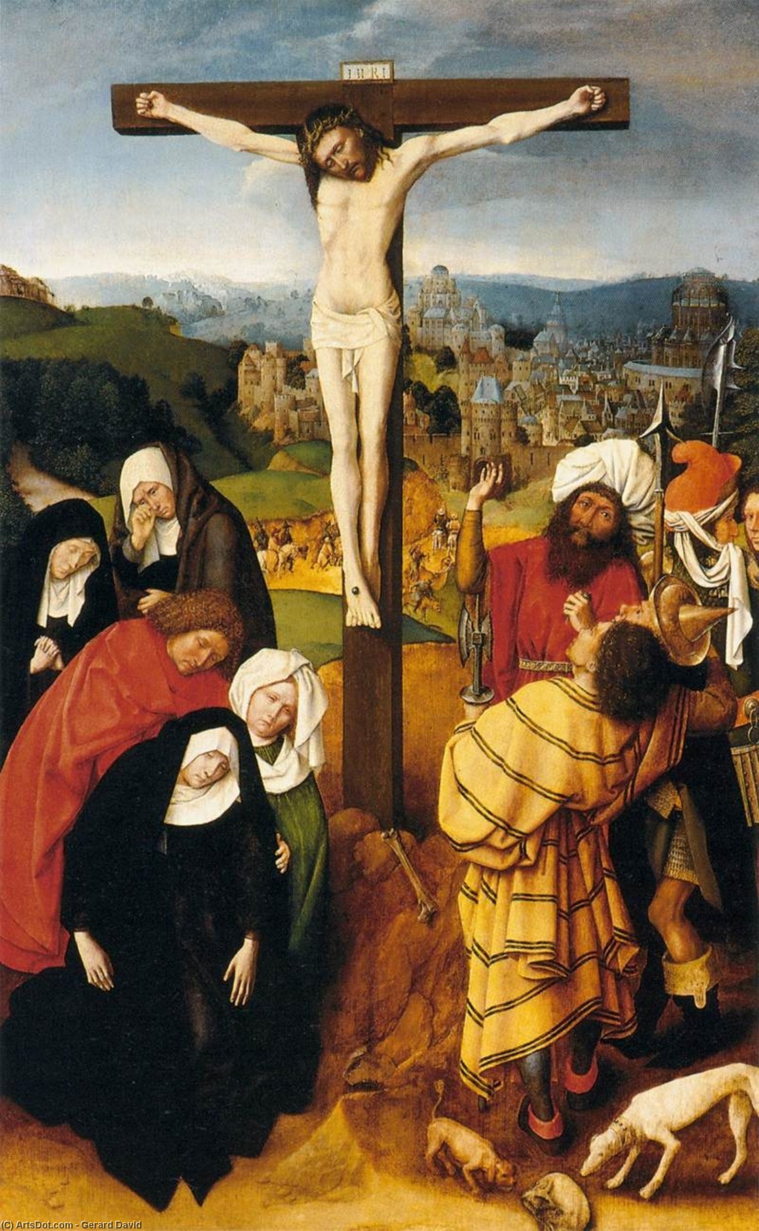 Wikioo.org - The Encyclopedia of Fine Arts - Painting, Artwork by Gerard David - Crucifixion