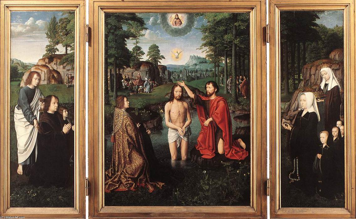 Wikioo.org - The Encyclopedia of Fine Arts - Painting, Artwork by Gerard David - Triptych of Jan Des Trompes
