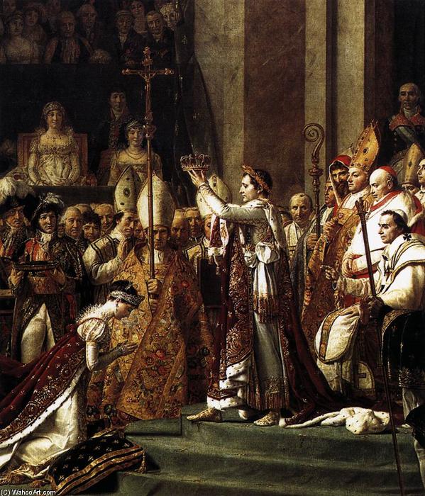 Wikioo.org – L'Enciclopedia delle Belle Arti - Pittura, Opere di Jacques Louis David - consacrazione di  dopodomani  imperatore  Napoleone  io  particolare  10