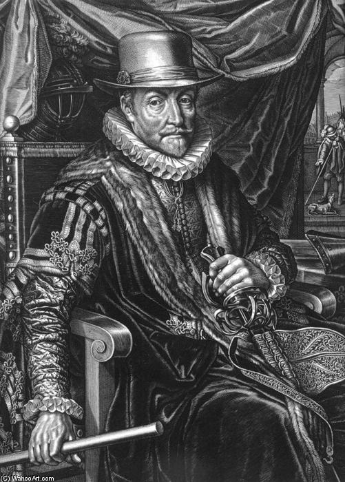 WikiOO.org - Enciklopedija dailės - Tapyba, meno kuriniai Willem Jacobsz Delff - Portrait of William the Silent (detail)