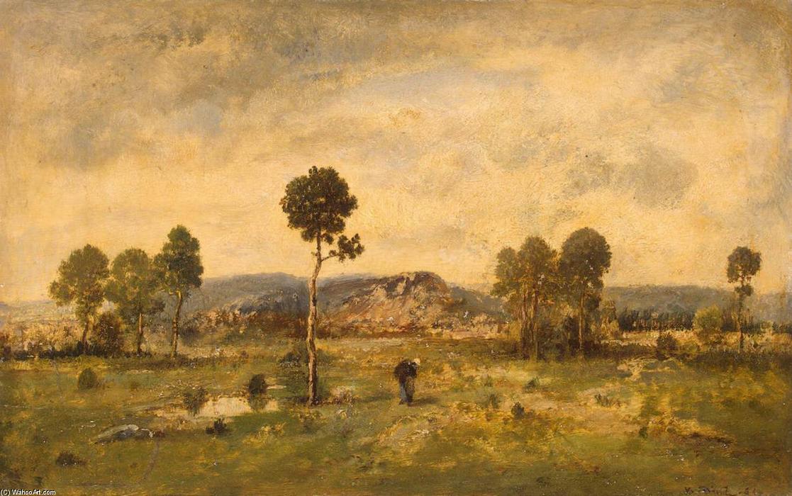 Wikioo.org - The Encyclopedia of Fine Arts - Painting, Artwork by Narcisso Díaz De La Peña - Landscape with a Pine-tree