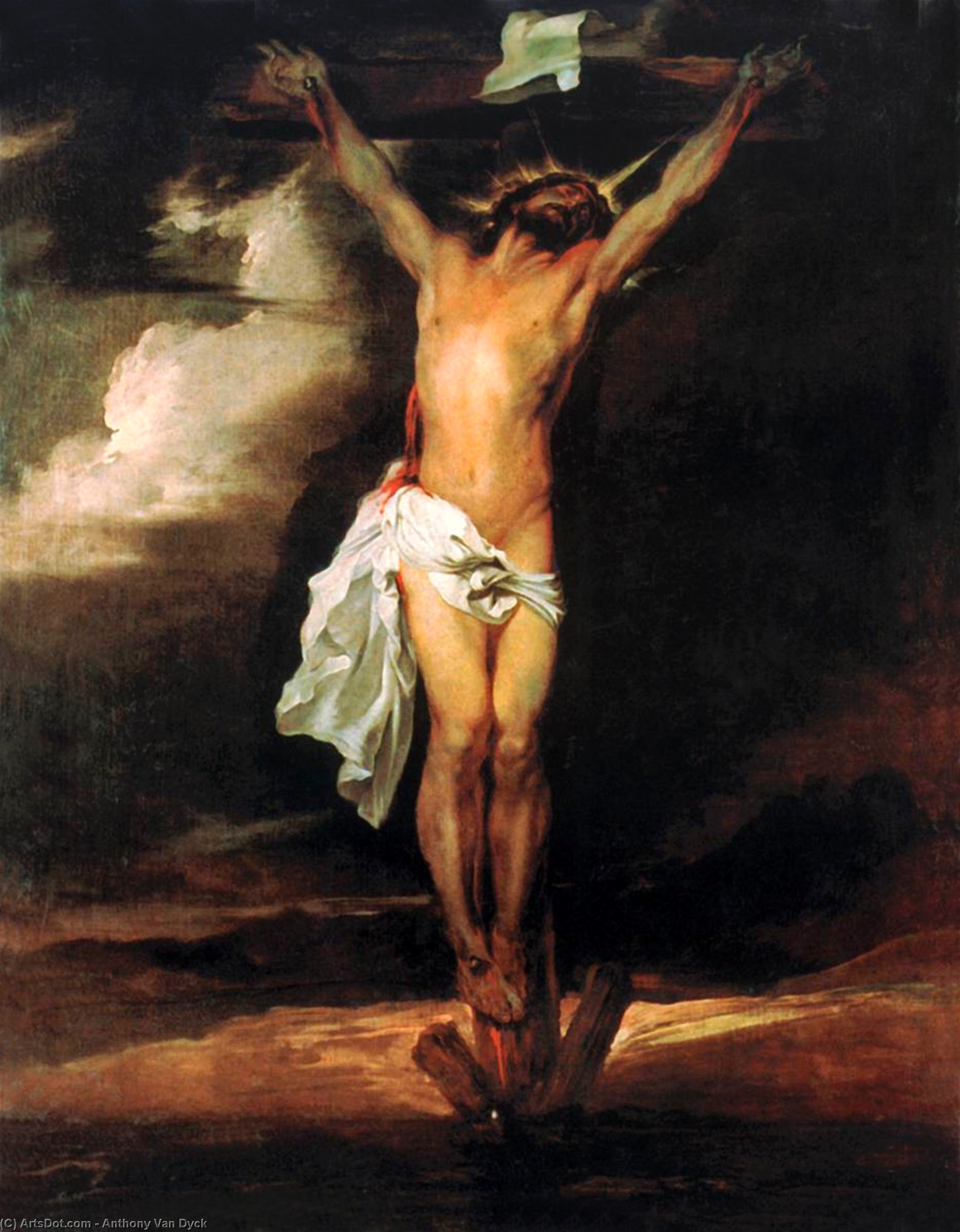WikiOO.org - אנציקלופדיה לאמנויות יפות - ציור, יצירות אמנות Anthony Van Dyck - Crucifixion