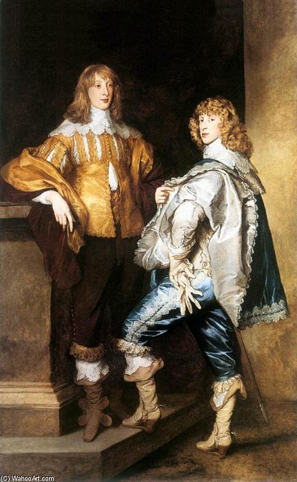 Wikioo.org - The Encyclopedia of Fine Arts - Painting, Artwork by Anthony Van Dyck - Lord John and Lord Bernard Stuart