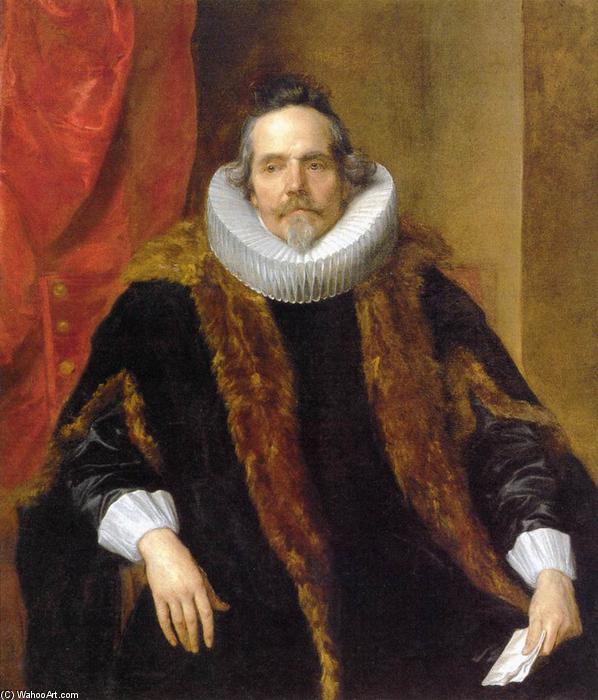 Wikioo.org – La Enciclopedia de las Bellas Artes - Pintura, Obras de arte de Anthony Van Dyck - Retrato de Jacques Le Roy