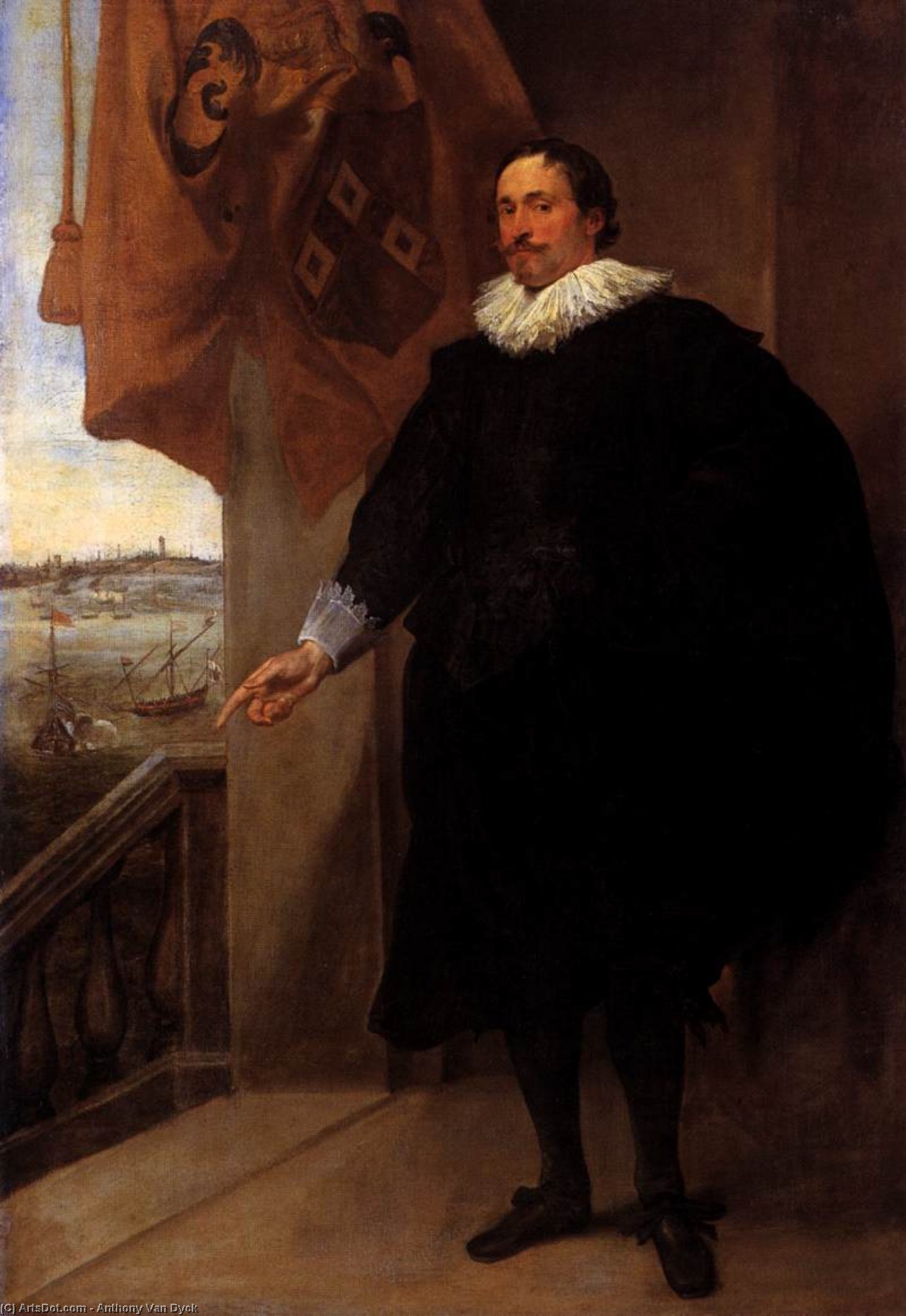 Wikioo.org - สารานุกรมวิจิตรศิลป์ - จิตรกรรม Anthony Van Dyck - Portrait of Nicolaes van der Borght
