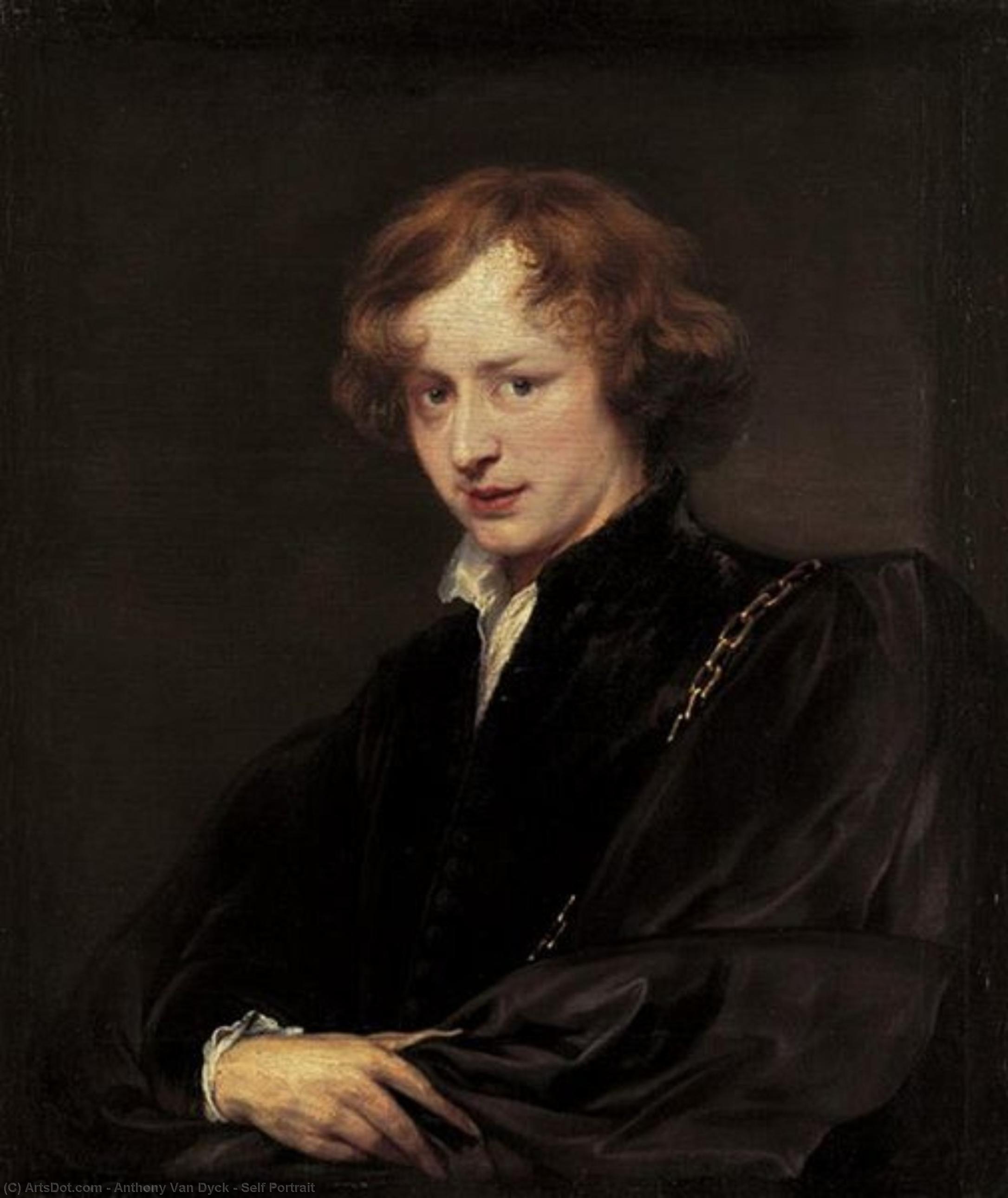 Wikioo.org – L'Enciclopedia delle Belle Arti - Pittura, Opere di Anthony Van Dyck - autoritratto