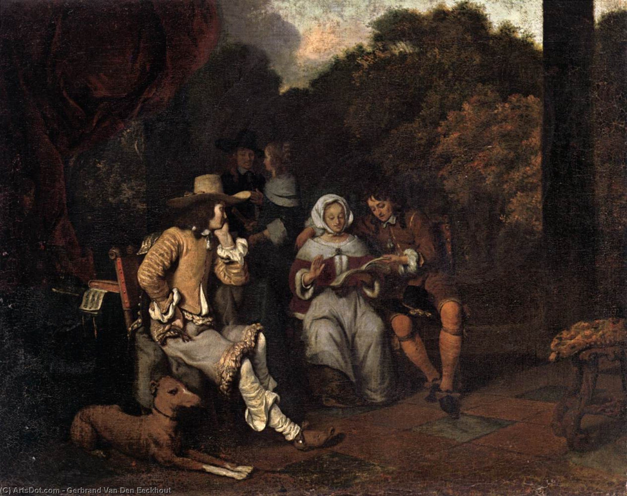 Wikioo.org - The Encyclopedia of Fine Arts - Painting, Artwork by Gerbrand Van Den Eeckhout - A Musical Party