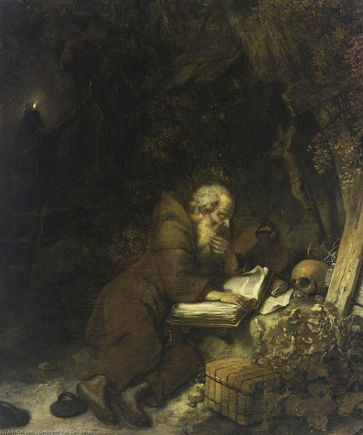 Wikioo.org - สารานุกรมวิจิตรศิลป์ - จิตรกรรม Gerbrand Van Den Eeckhout - St Francis of Assisi