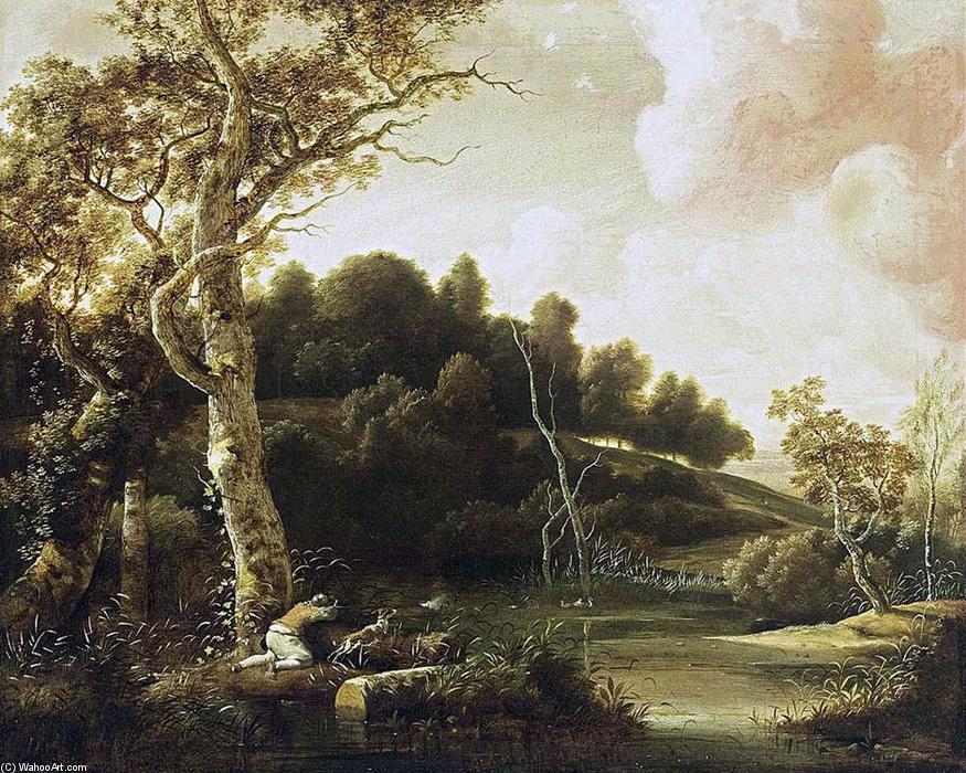 Wikioo.org - The Encyclopedia of Fine Arts - Painting, Artwork by Jacob Esselens - River Landscape