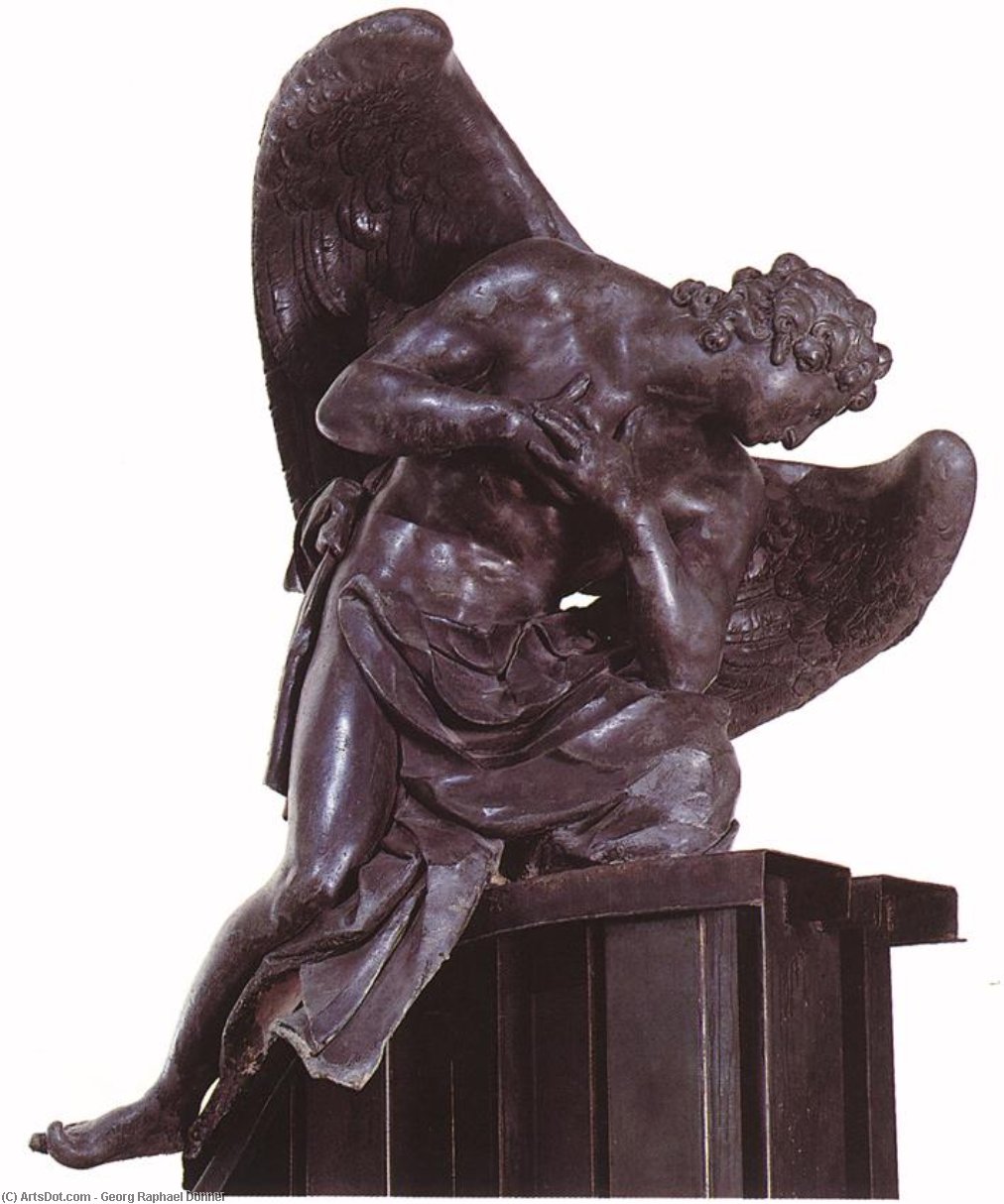 Wikioo.org – L'Enciclopedia delle Belle Arti - Pittura, Opere di Georg Raphael Donner - adorare angelo