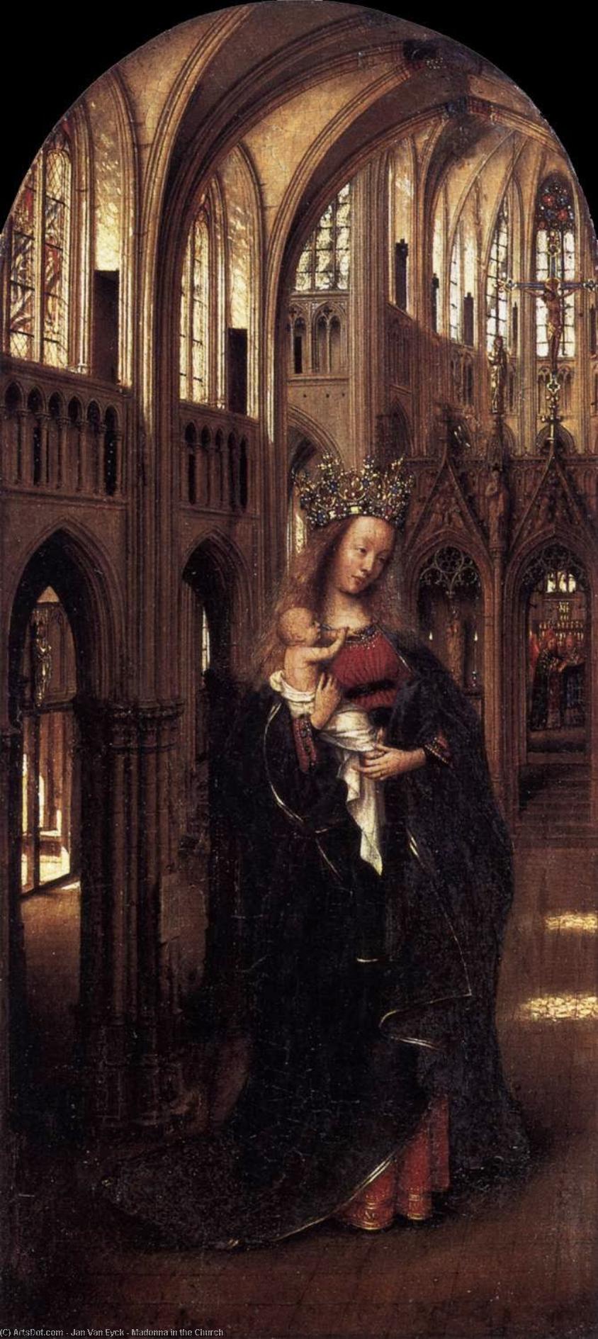 Wikioo.org - The Encyclopedia of Fine Arts - Painting, Artwork by Jan Van Eyck - Madonna in the Church