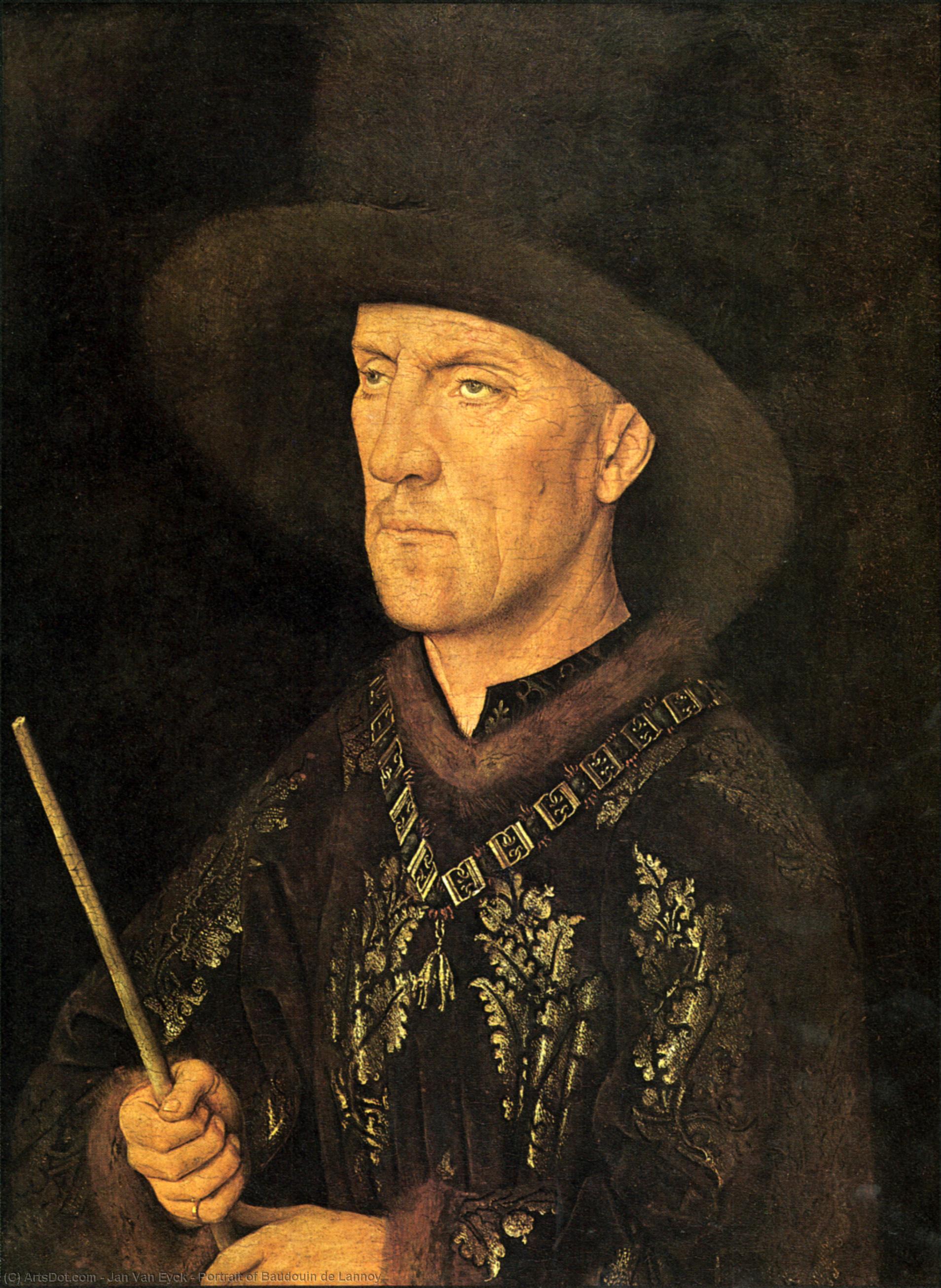 Wikioo.org - The Encyclopedia of Fine Arts - Painting, Artwork by Jan Van Eyck - Portrait of Baudouin de Lannoy