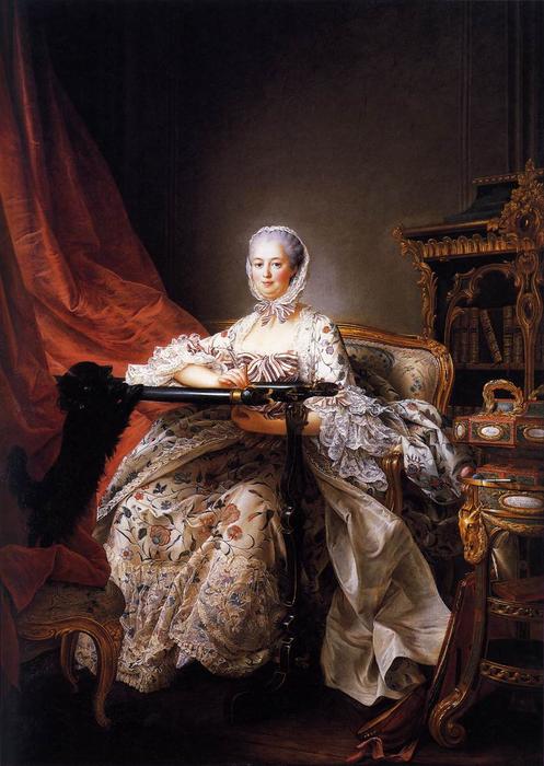 WikiOO.org - 백과 사전 - 회화, 삽화 François Hubert Drouais - Madame de Pompadour