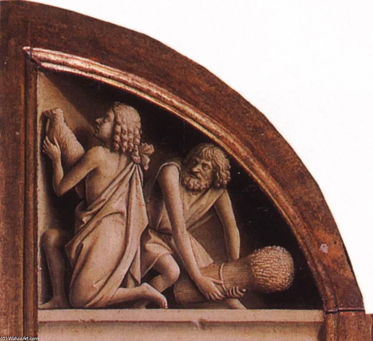 WikiOO.org - Enciklopedija dailės - Tapyba, meno kuriniai Jan Van Eyck - The Ghent Altarpiece: The Offering of Abel and Cain