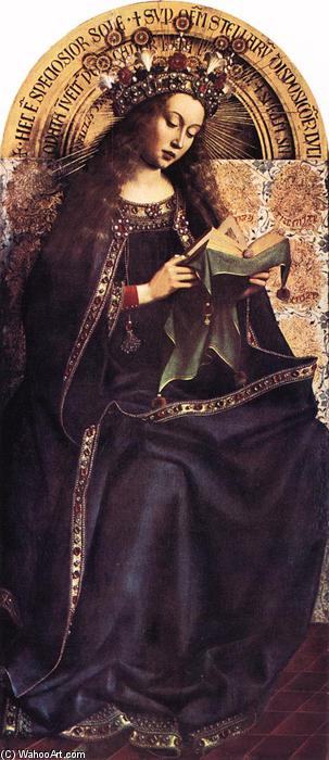 Wikioo.org - The Encyclopedia of Fine Arts - Painting, Artwork by Jan Van Eyck - The Ghent Altarpiece: Virgin Mary