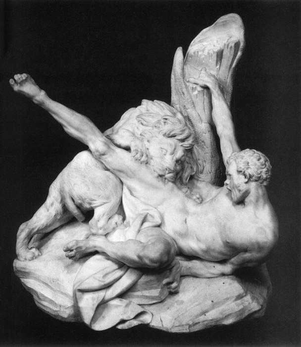Wikioo.org - The Encyclopedia of Fine Arts - Painting, Artwork by Étienne Maurice Falconet - Milo of Croton