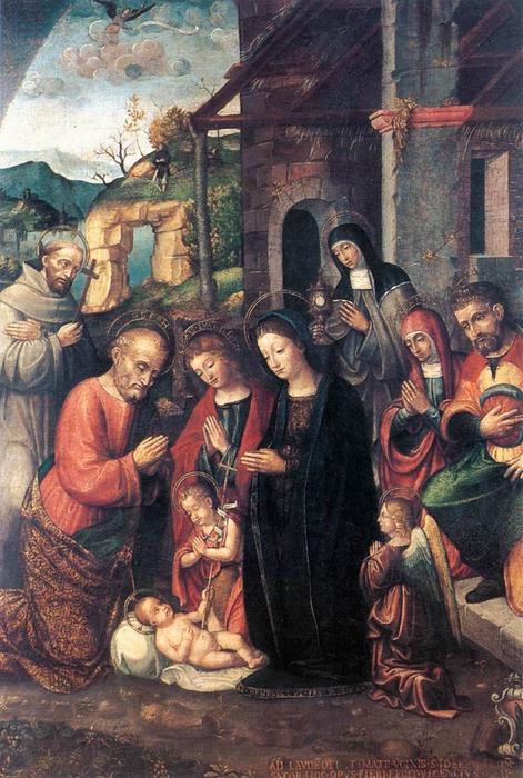 WikiOO.org - Енциклопедія образотворчого мистецтва - Живопис, Картини
 Bernardino Fasolo - Nativity