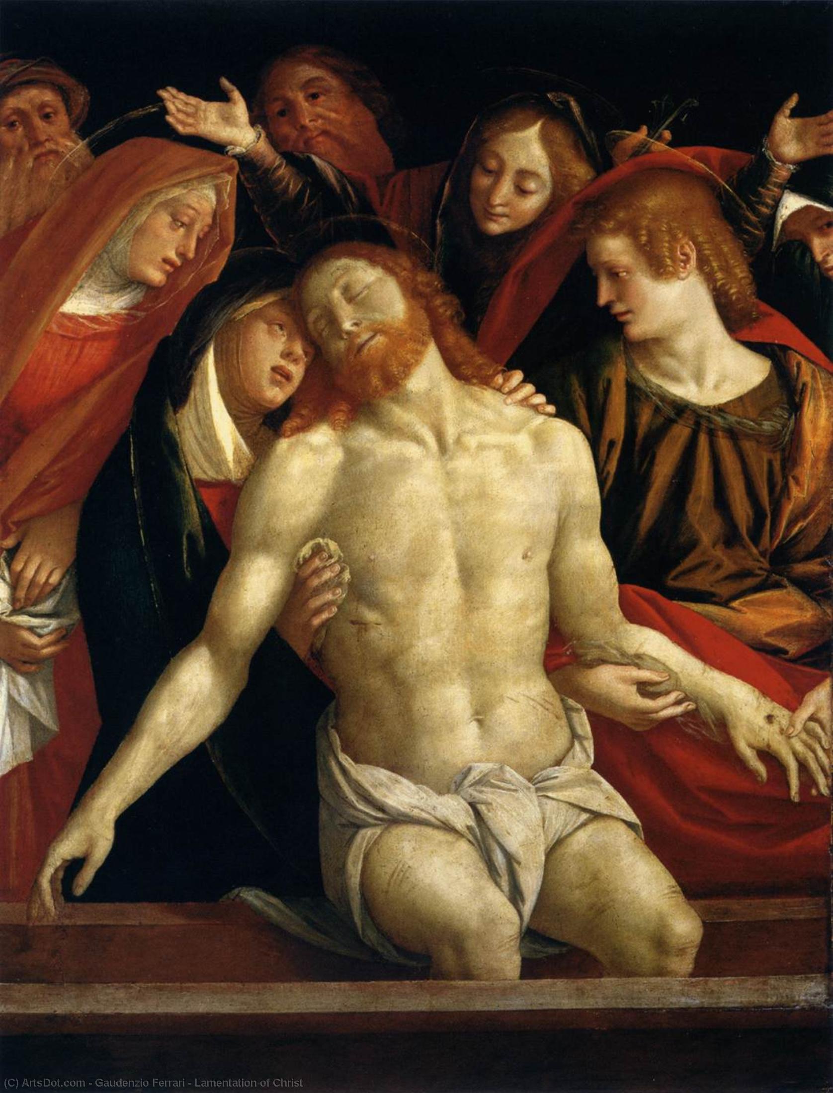 Wikioo.org - The Encyclopedia of Fine Arts - Painting, Artwork by Gaudenzio Ferrari - Lamentation of Christ