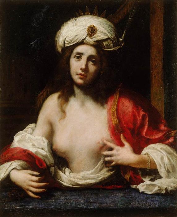 Wikioo.org - สารานุกรมวิจิตรศิลป์ - จิตรกรรม Felice Ficherelli - The Death of Cleopatra