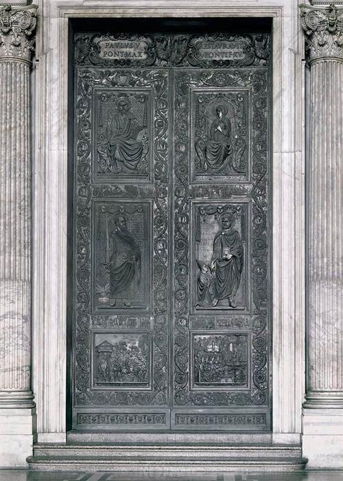 Wikioo.org - The Encyclopedia of Fine Arts - Painting, Artwork by Filarete - Bronze door
