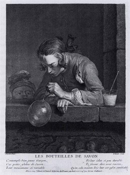 WikiOO.org - Encyclopedia of Fine Arts - Målning, konstverk Pierre Filloeul - Soap Bubbles