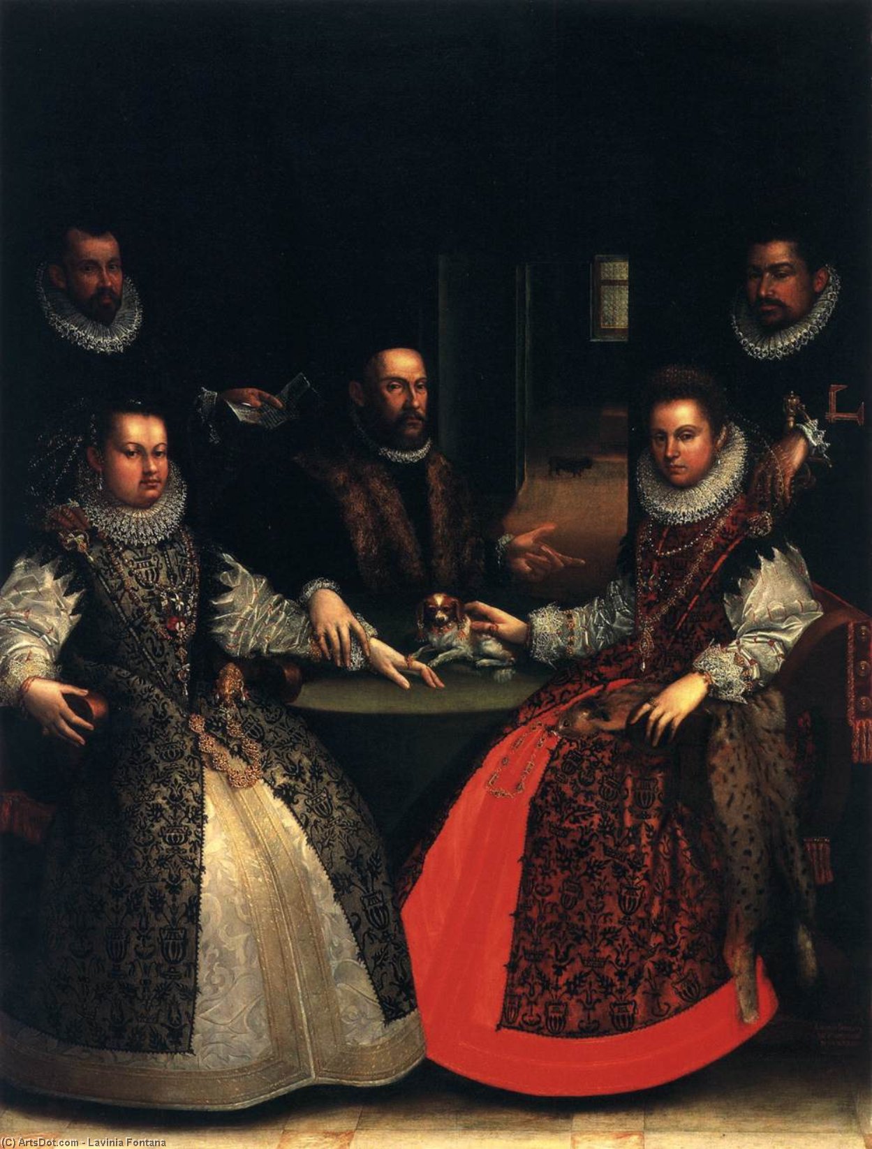 Wikioo.org - The Encyclopedia of Fine Arts - Painting, Artwork by Lavinia Fontana - Portrait of the Gozzadini Family