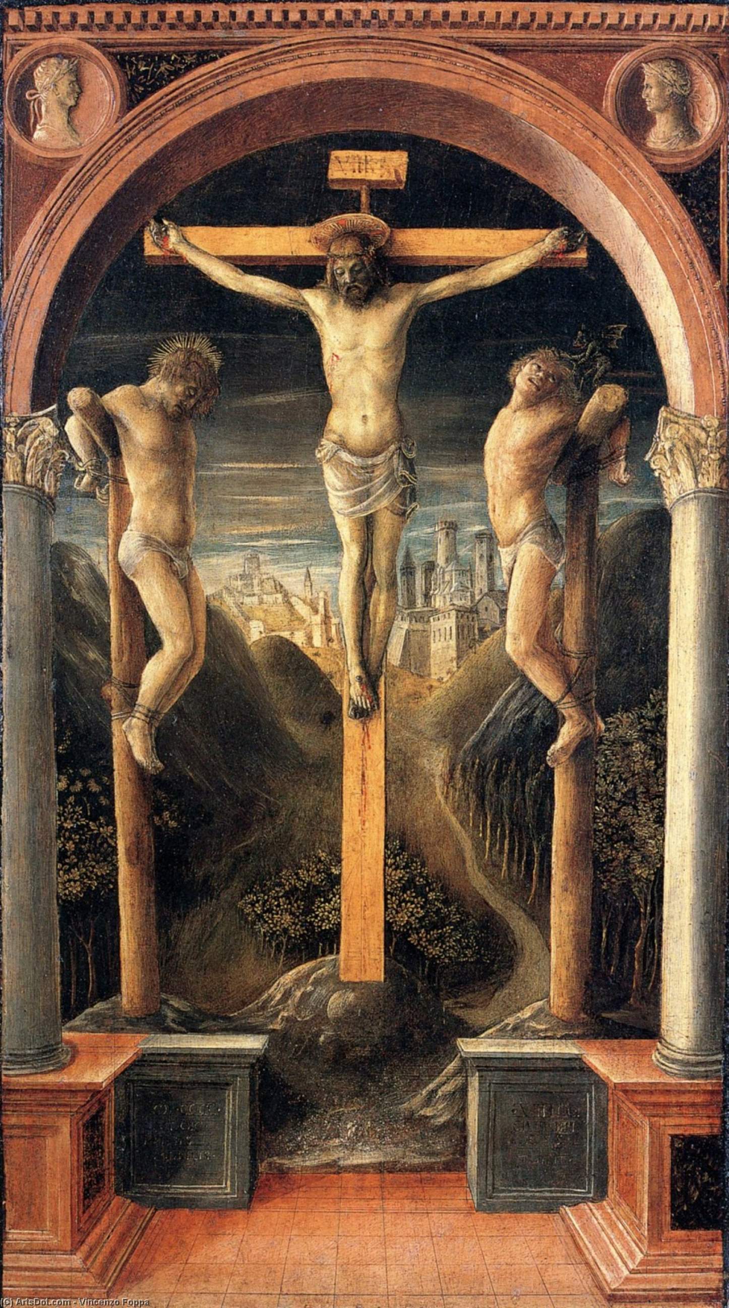 WikiOO.org - Encyclopedia of Fine Arts - Maleri, Artwork Vincenzo Foppa - Crucifixion