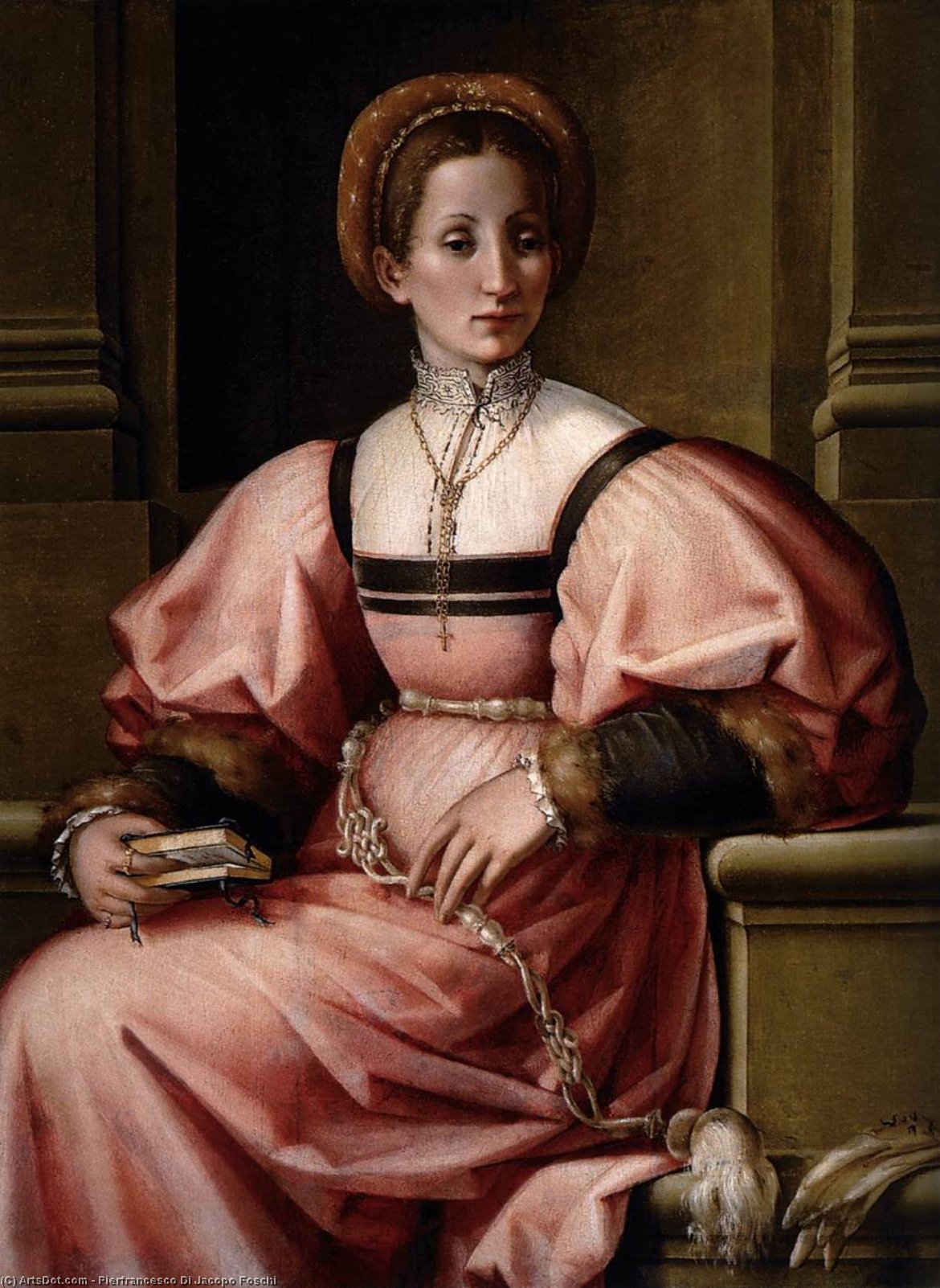 Wikioo.org - Bách khoa toàn thư về mỹ thuật - Vẽ tranh, Tác phẩm nghệ thuật Pierfrancesco Di Jacopo Foschi - Portrait of a Lady