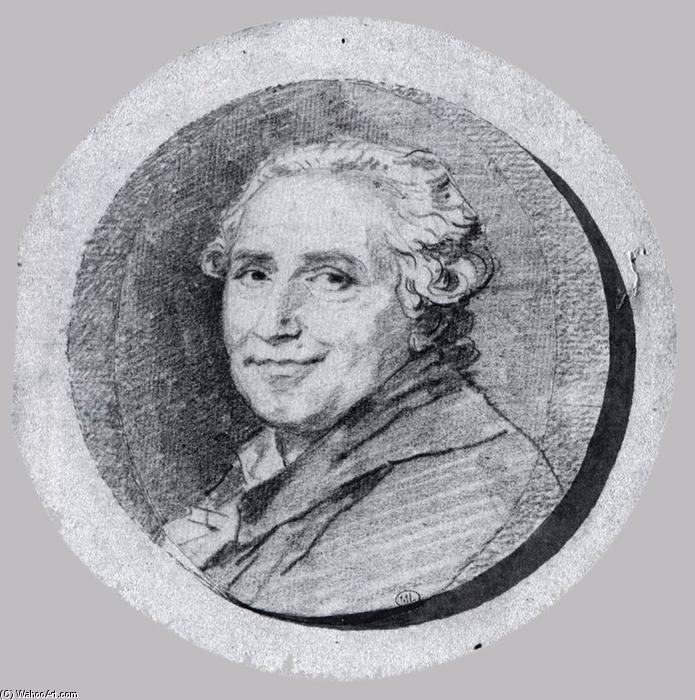 WikiOO.org - Енциклопедия за изящни изкуства - Живопис, Произведения на изкуството Jean-Honoré Fragonard - Self-Portrait Facing Left