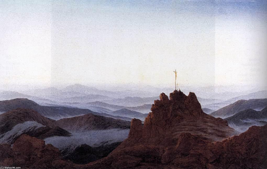 Wikioo.org – La Enciclopedia de las Bellas Artes - Pintura, Obras de arte de Caspar David Friedrich - Mañana en el Riesengebirge