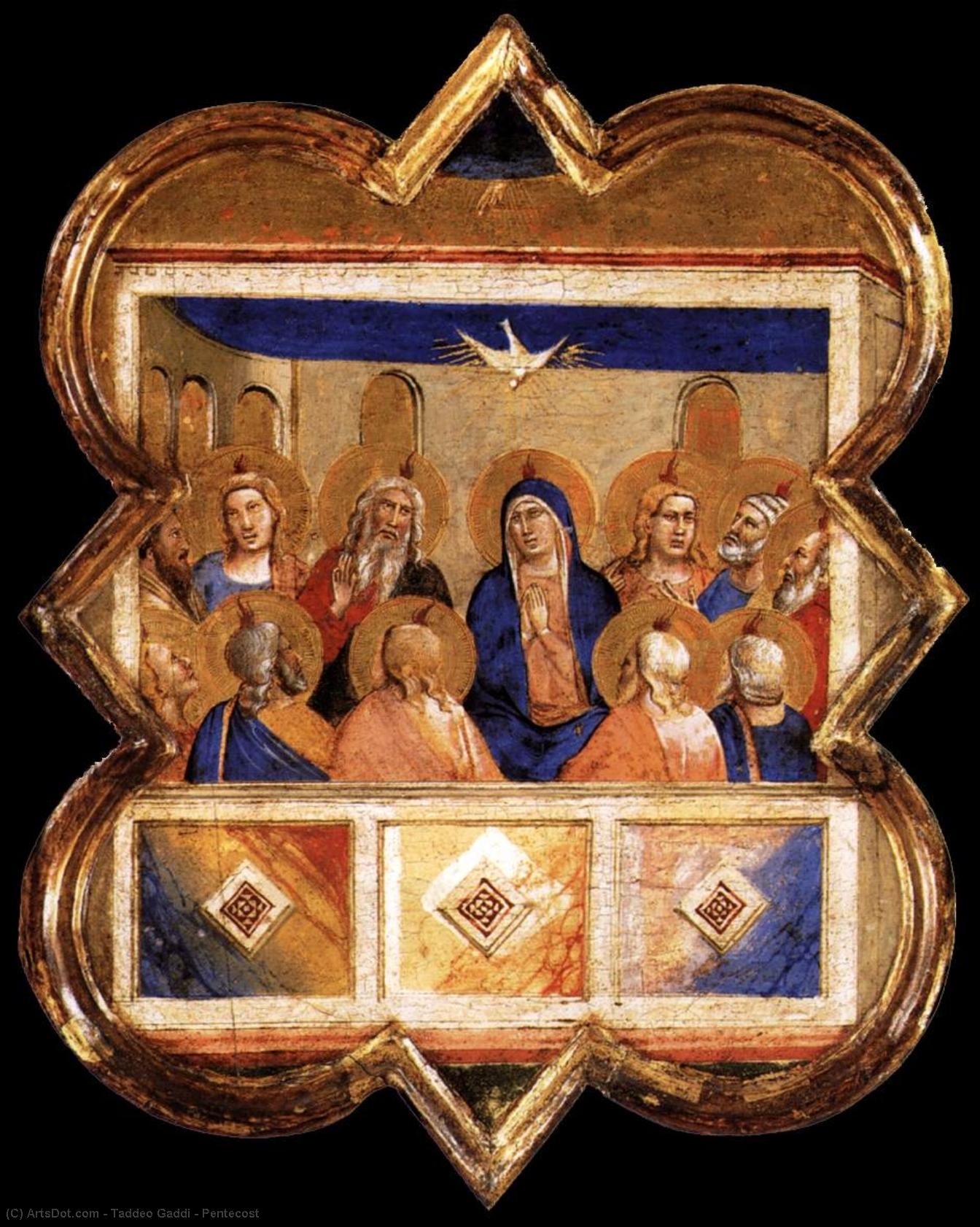 Wikioo.org - The Encyclopedia of Fine Arts - Painting, Artwork by Taddeo Gaddi - Pentecost