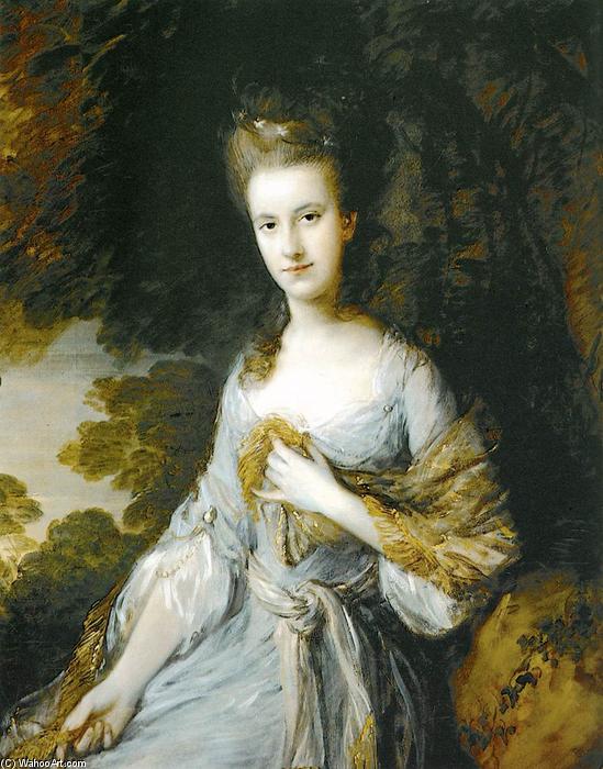 Wikioo.org - The Encyclopedia of Fine Arts - Painting, Artwork by Thomas Gainsborough - Portrait of Sarah Buxton