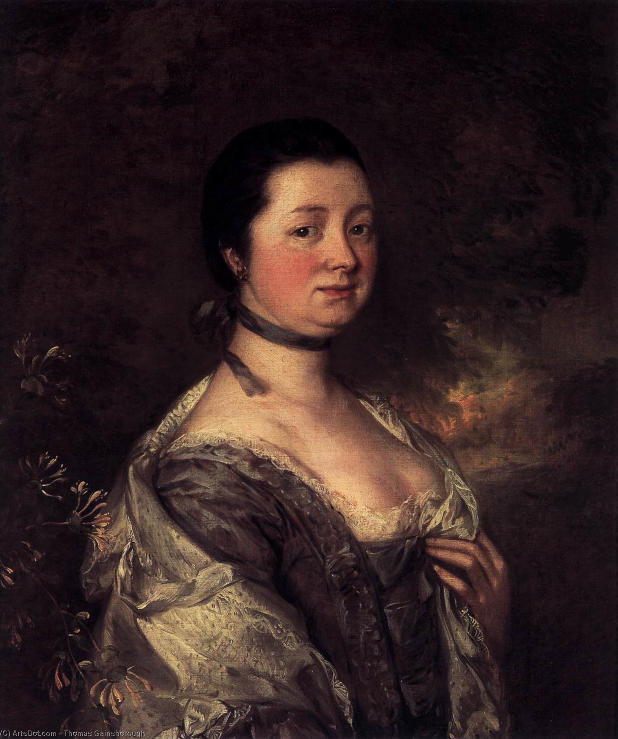 Wikioo.org – L'Enciclopedia delle Belle Arti - Pittura, Opere di Thomas Gainsborough - moglie dell artista
