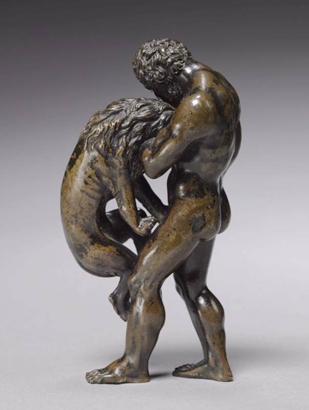 WikiOO.org - Encyclopedia of Fine Arts - Lukisan, Artwork Vittore Gambello - Hercules and the Nemean Lion