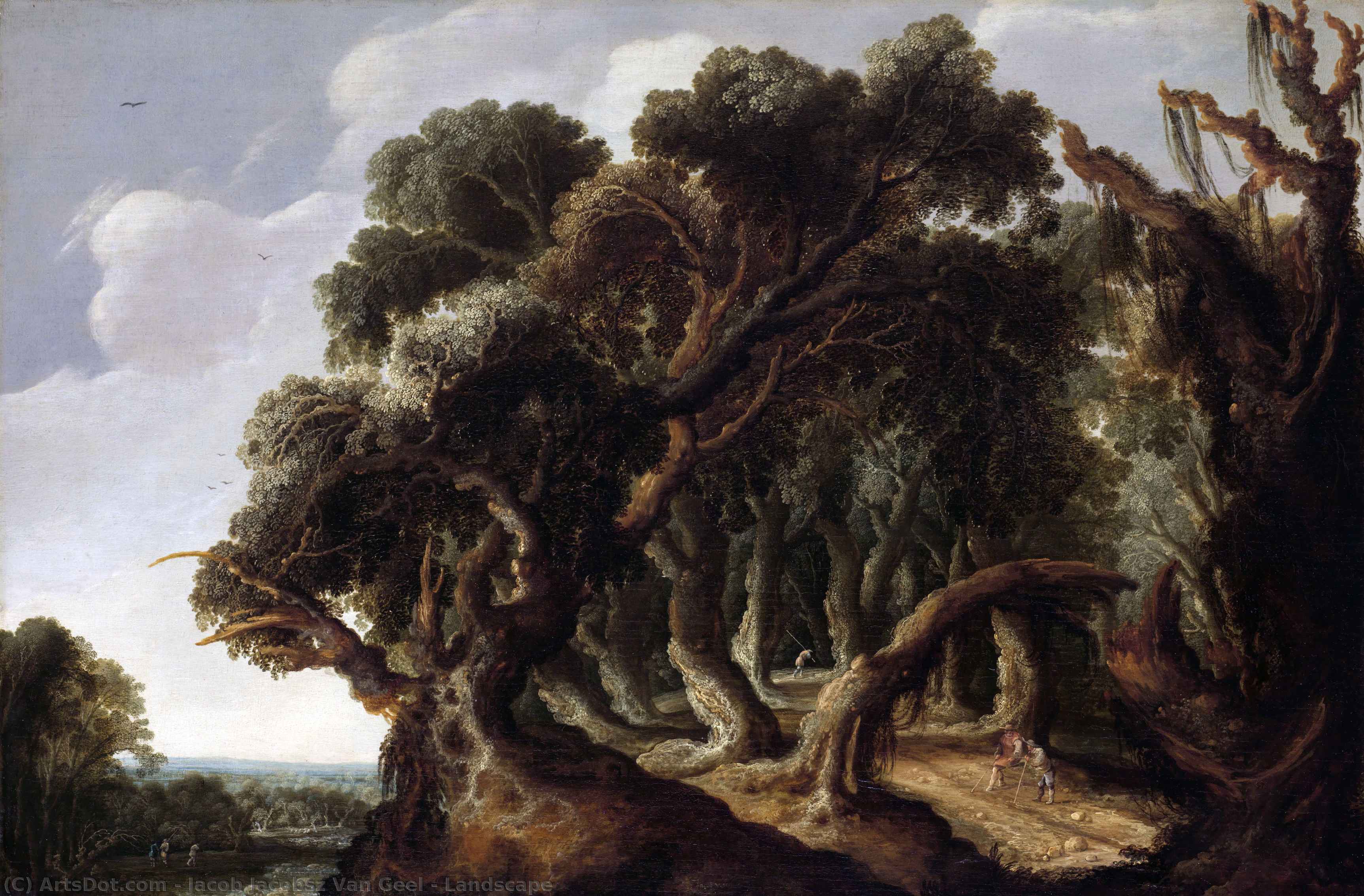 Wikioo.org – L'Encyclopédie des Beaux Arts - Peinture, Oeuvre de Jacob Jacobsz Van Geel - Paysage