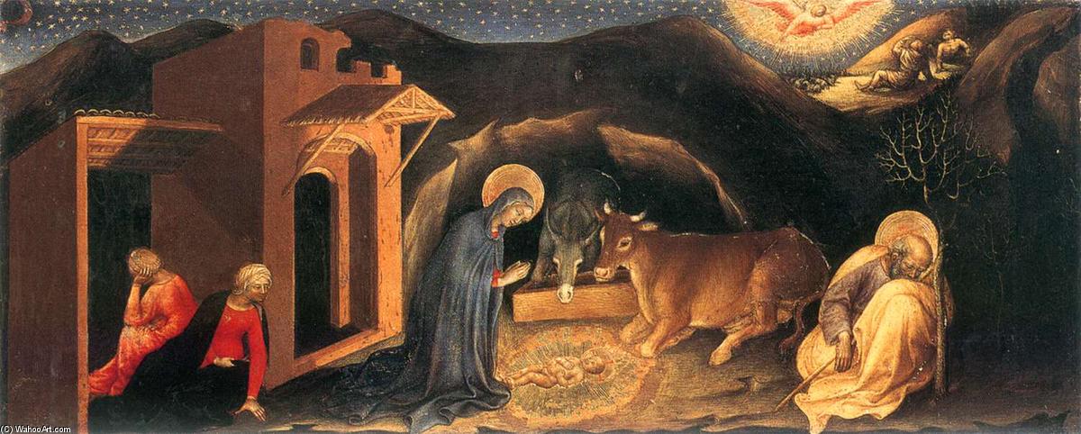 WikiOO.org - אנציקלופדיה לאמנויות יפות - ציור, יצירות אמנות Gentile Da Fabriano - Nativity
