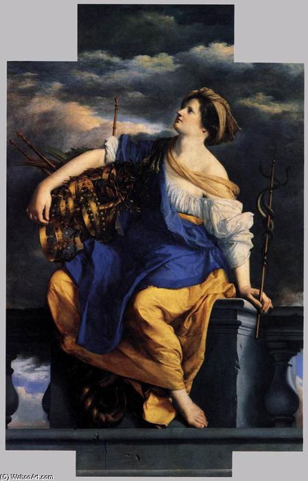 Wikioo.org - สารานุกรมวิจิตรศิลป์ - จิตรกรรม Orazio Gentileschi - Public Felicity Triumphant over Dangers