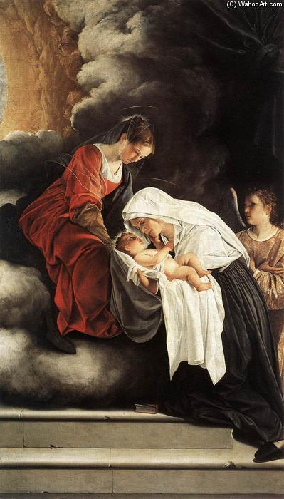 WikiOO.org - Enciclopedia of Fine Arts - Pictura, lucrări de artă Orazio Gentileschi - The Vision of St Francesca Romana