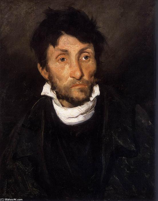 Wikioo.org – La Enciclopedia de las Bellas Artes - Pintura, Obras de arte de Jean-Louis André Théodore Géricault - Retrato de un Cleptómano