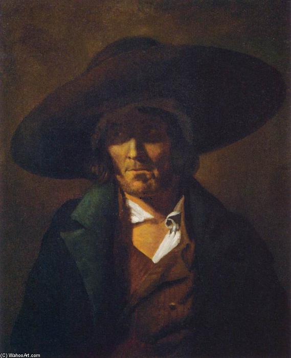 WikiOO.org – 美術百科全書 - 繪畫，作品 Jean-Louis André Théodore Géricault - 一个人的肖像
