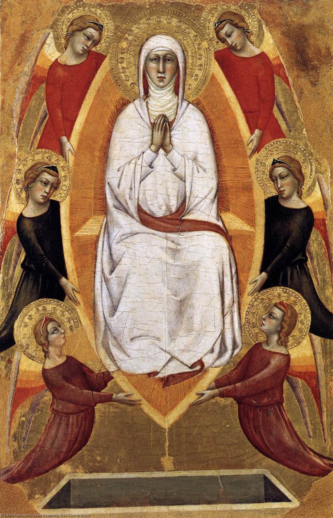 WikiOO.org - Εγκυκλοπαίδεια Καλών Τεχνών - Ζωγραφική, έργα τέχνης Don Silvestro Dei Gherarducci - Assumption of the Virgin