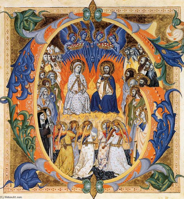 Wikioo.org - Bách khoa toàn thư về mỹ thuật - Vẽ tranh, Tác phẩm nghệ thuật Don Silvestro Dei Gherarducci - Gradual from Santa Maria degli Angeli (Folio 155v)